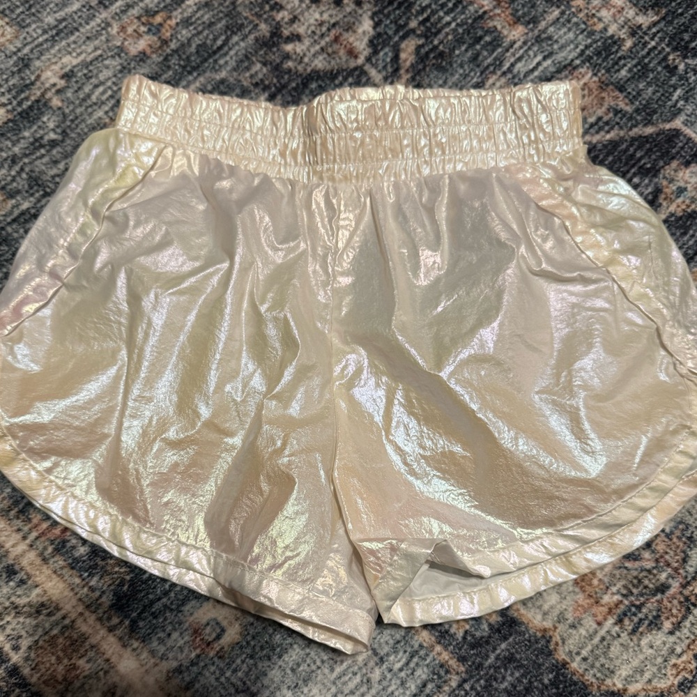 2/$5- Okie Dokie Iridescent Cream Shorts